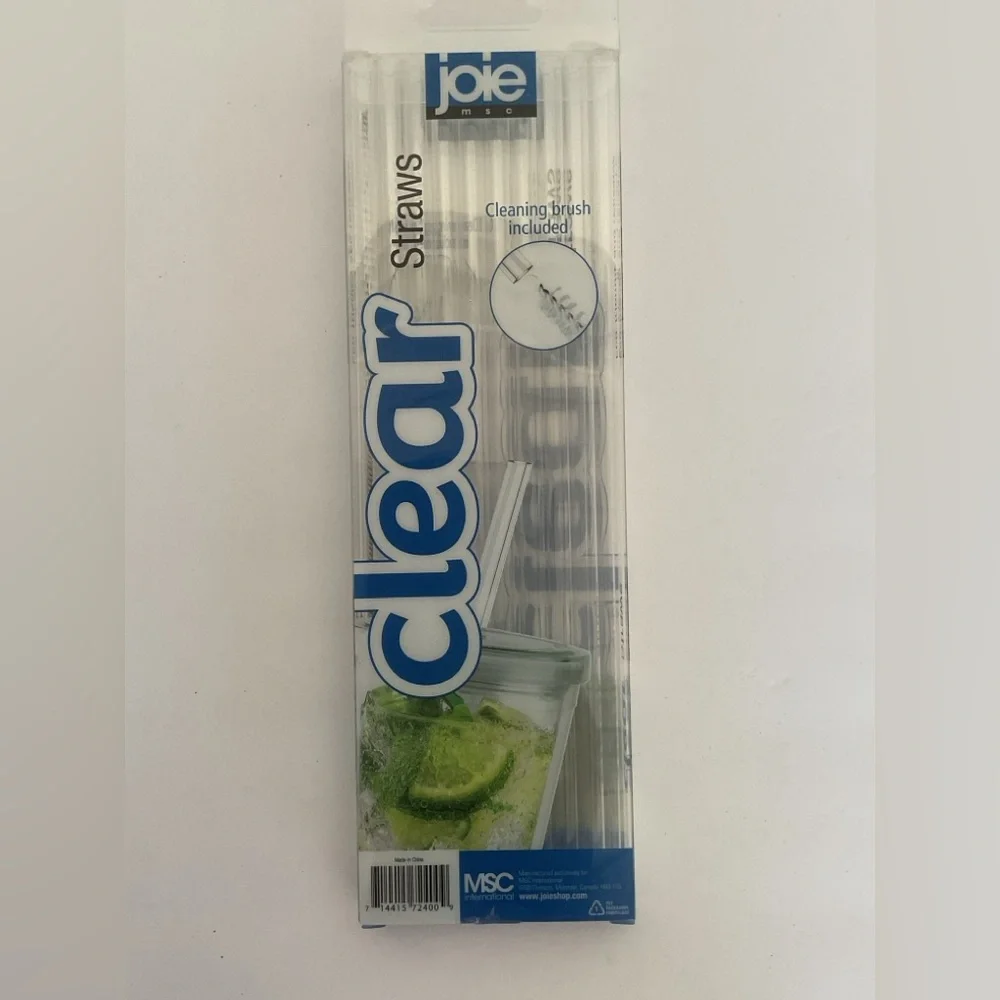 Joie Reusable Drinking Straws Pack of 20 NWT